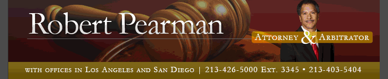Robert Pearman, Robinson & Pearman: Attorney & Arbitrator